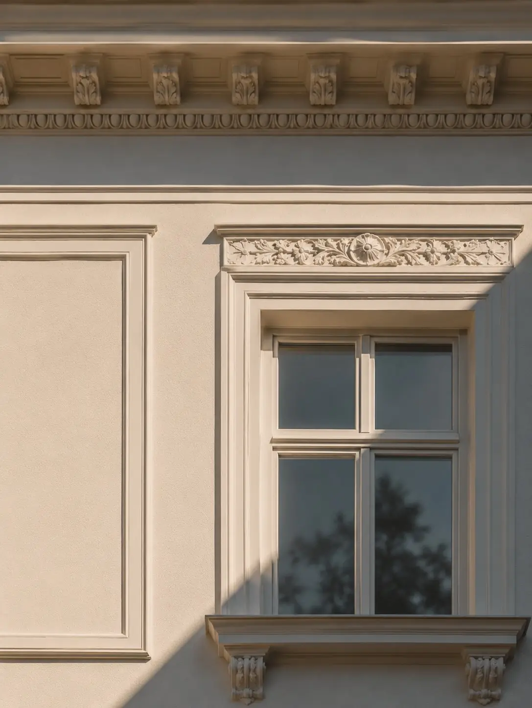 Restaurierte Altbaufassade